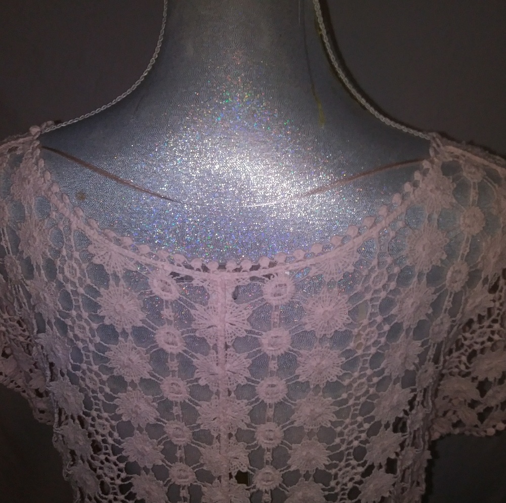 NWT Lauren Conrad knitted Lite Pink Shirt - Picture 6 of 8